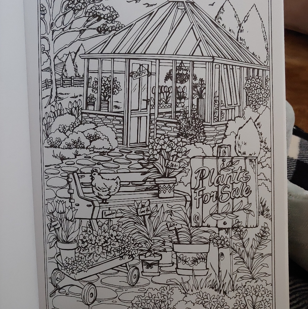 Creative Haven "Spring Scenes" Color Book - Picture 7 of 12